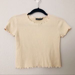 Brandy Melville Yellow Wynn Top